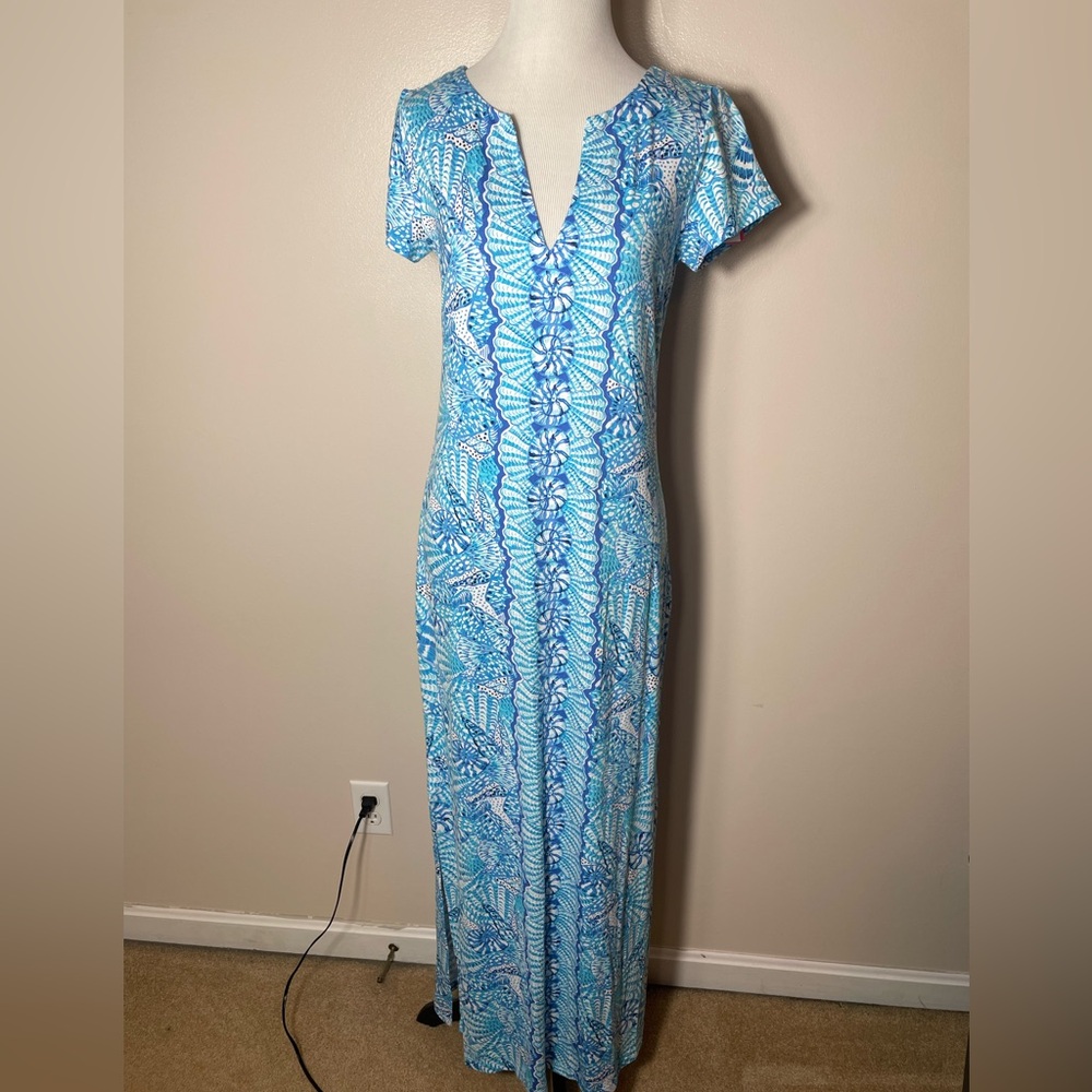 NWT Lilly Pulitzer Sophiletta Short Sleeve Maxi Dress (Size Small)
